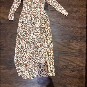 Fall Floral Long Sleeve Romper